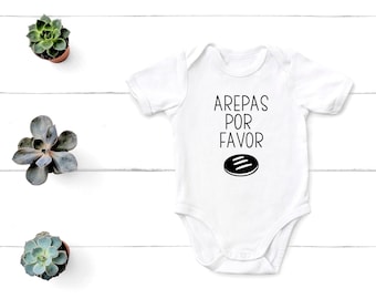 Arepas Por Favor, Arepas Por Favor Shirt, Arepas Por Favor Bodysuit, Venezuela Shirt, Colombia Shirt, Spanish Tee