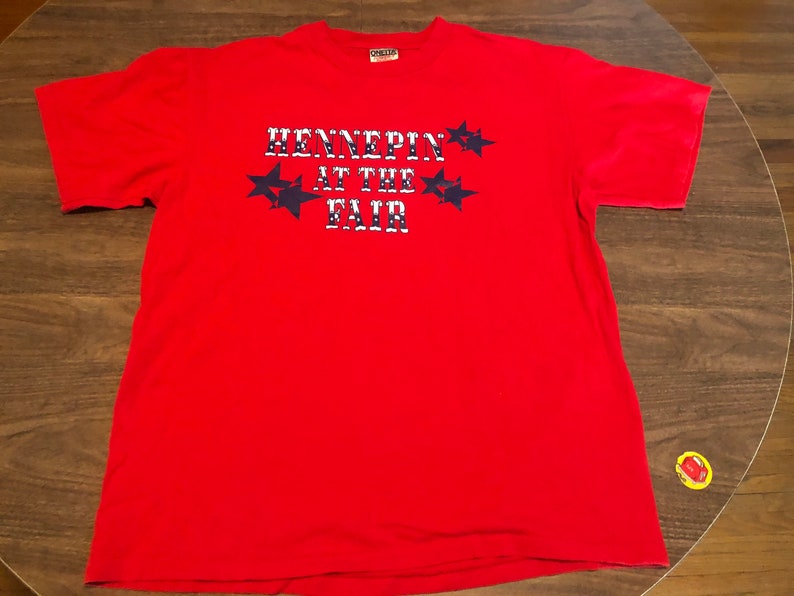 vintage Hennepin at the Minnesota State Fair Large Red T Shirt