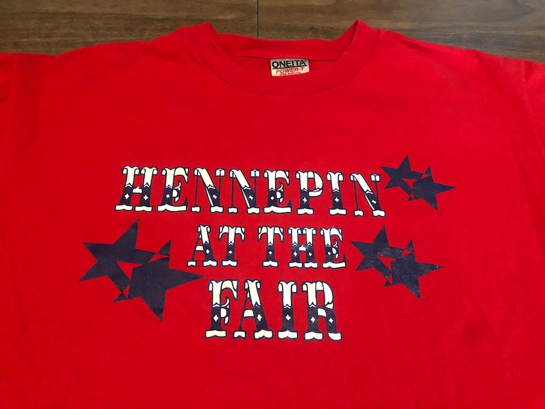 vintage Hennepin at the Minnesota State Fair Large Red T Shirt