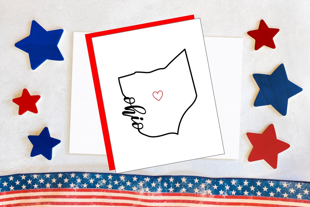 State Note Cards State Note Card Set (12 Cards / 1 Design) - Etsy