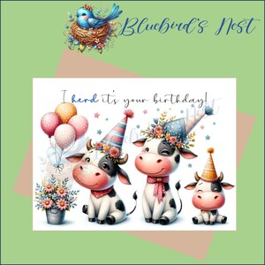 Happy Birthday Card - I Herd It&#39;s Your Birthday!