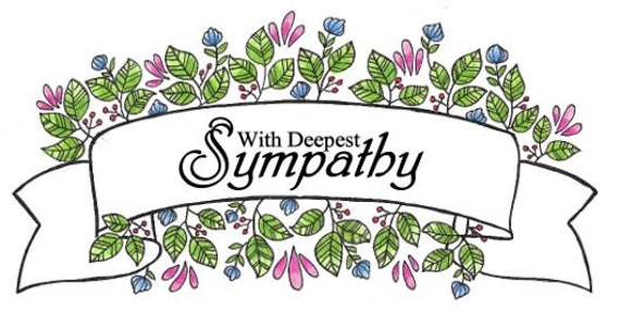 Sympathy Flower Banner | Etsy