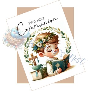 First Holy Communion - Male (8 Versions)