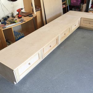 Banquette/Bench with Big Storage Drawers