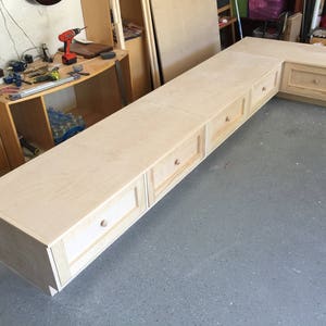 Banquette/Bench with Big Storage Drawers