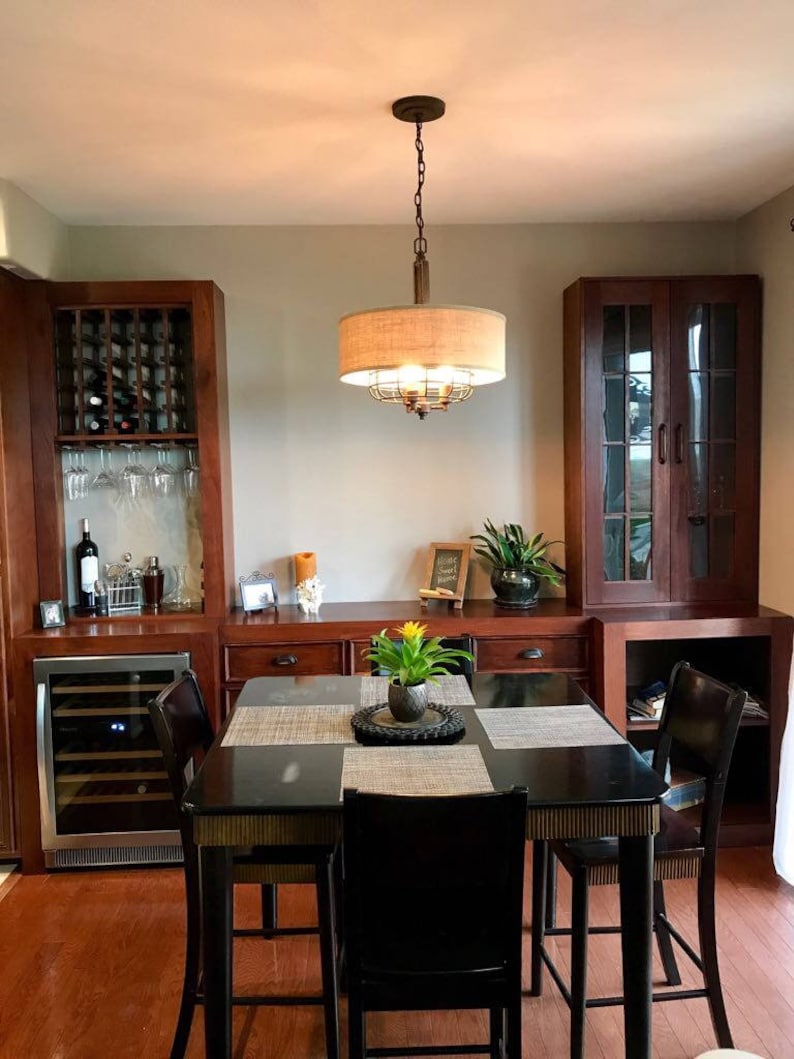 Entertainment Center With Wine Storage Rack And Fridge Opening