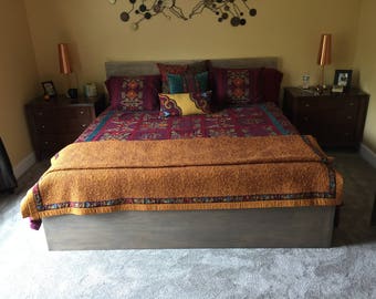 Solid Hardwood Bed