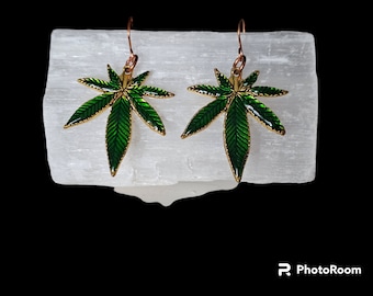 Brincos de cannabis/maconha/erva daninha/potleaf