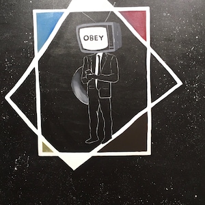 OBEY (HUILE) 30X40