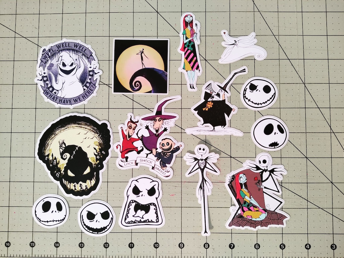 Jack Skellington Nightmare Before Christmas Sticker Pack for Etsy