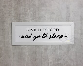 Affidalo a Dio e vai a dormire - Citazione stampabile (download digitale)