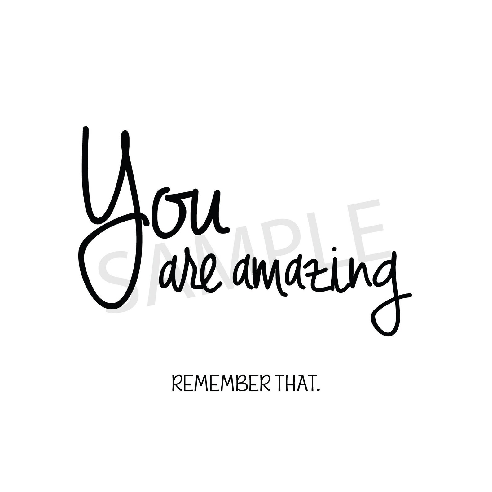 Printable Download You are Amazing / Wall art Etsy