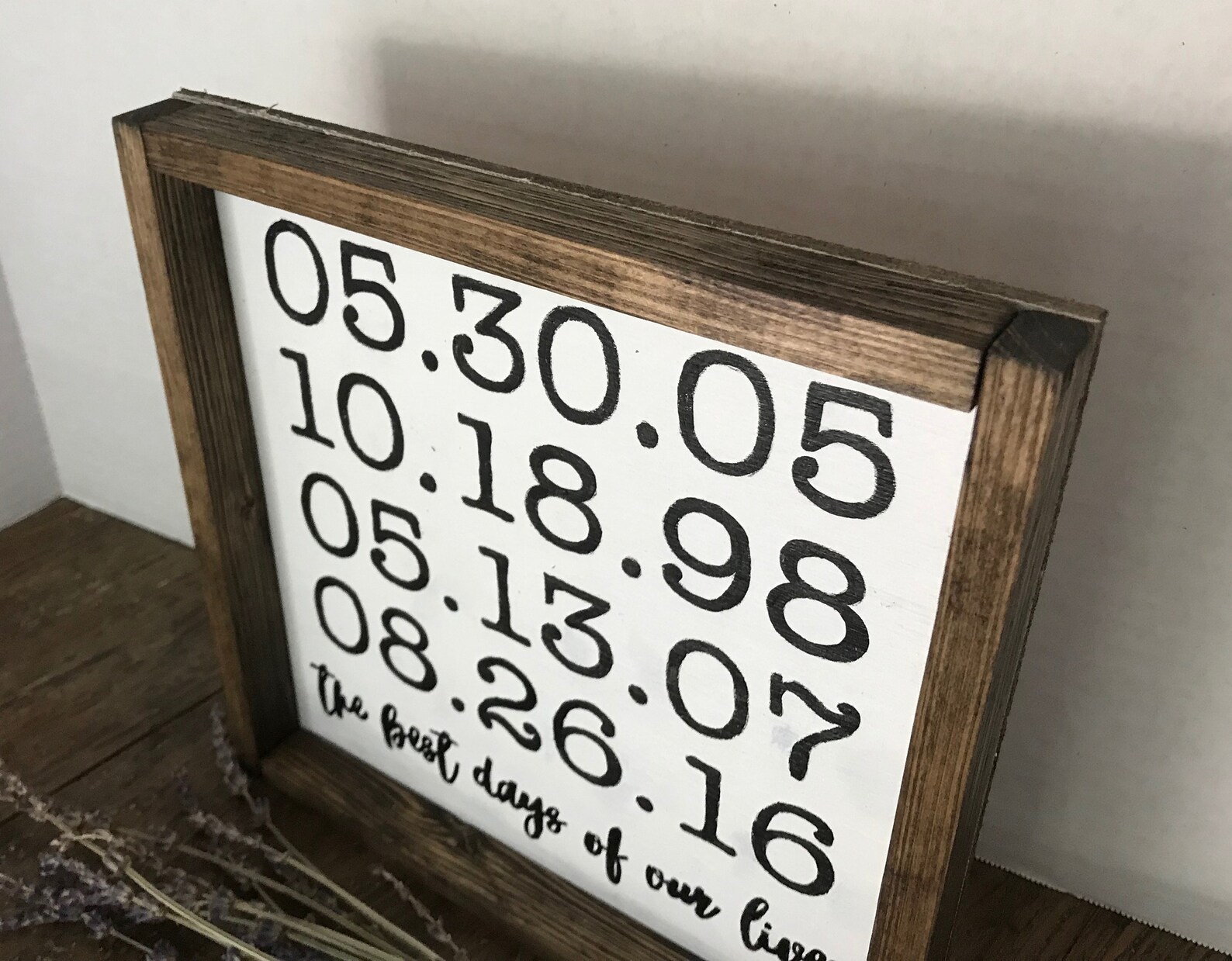 The Best Days Sign / Made to Order Sign / Rustic Wood Decor / Custom ...