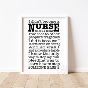 SVG files for Cricut wall art, printable quote sign, I Didn&#39;t become a nurse...,  diy birthday gift for her, digital download
