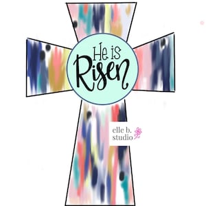 MODÈLE : Il est ressuscité, croix de Pâques