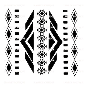 Aztec Abstract Line Pattern SVG, JPEG, PNG, Clip Art