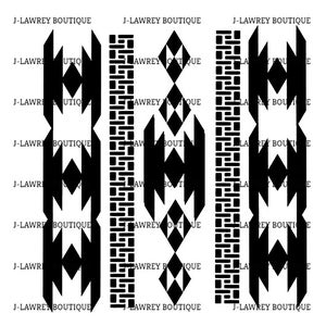 Tribal Aztec Abstract Diamond Pattern SVG, JPEG, PNG, Clip Art