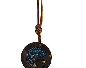 Butterfly Rustic Leather Handbag Tassel