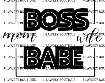 Boss Babe Frau Mom SVG, PNG, JPEG, Clip Art