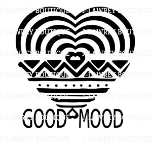 Good Mood Abstract Heart SVG, PNG, JPEG, Clip Art