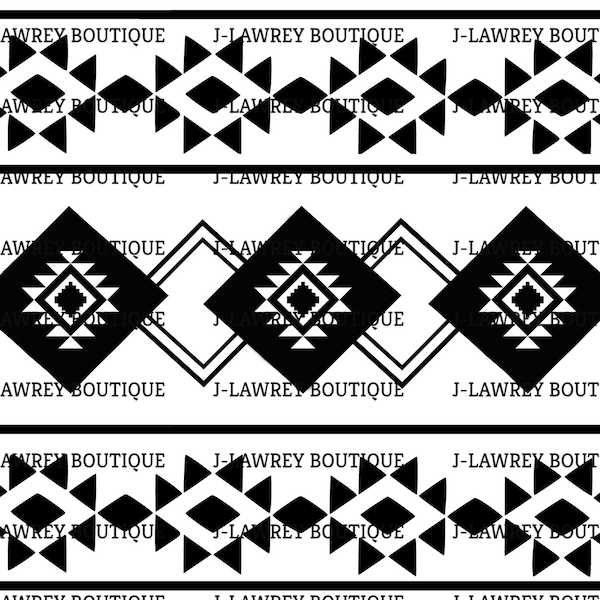 Aztec Tribal Diamond Pattern SVG, PNG, JPEG, Clip Art