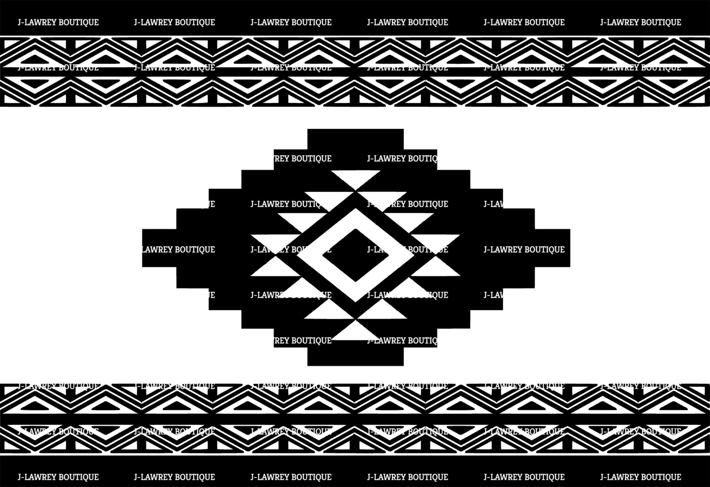 Tribal Native Border Pattern SVG, PNG, JPEG, Clip Art - Etsy