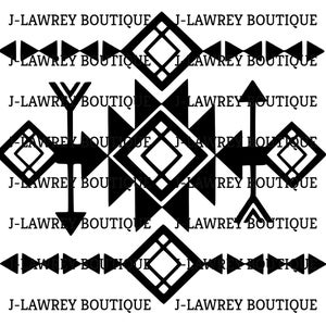 Tribal Aztec Arrow Pattern SVG, PNG, JPEG, Clip Art