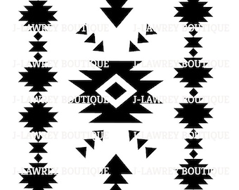 Aztec Tribal Icon Pattern SVG, JPEG, PNG, Clip Art
