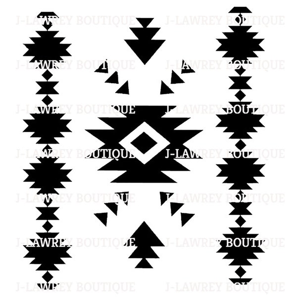 Aztec Tribal Icon Pattern SVG, JPEG, PNG, Clip Art