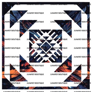 Tribal Triangles Sublimation Pattern PNG