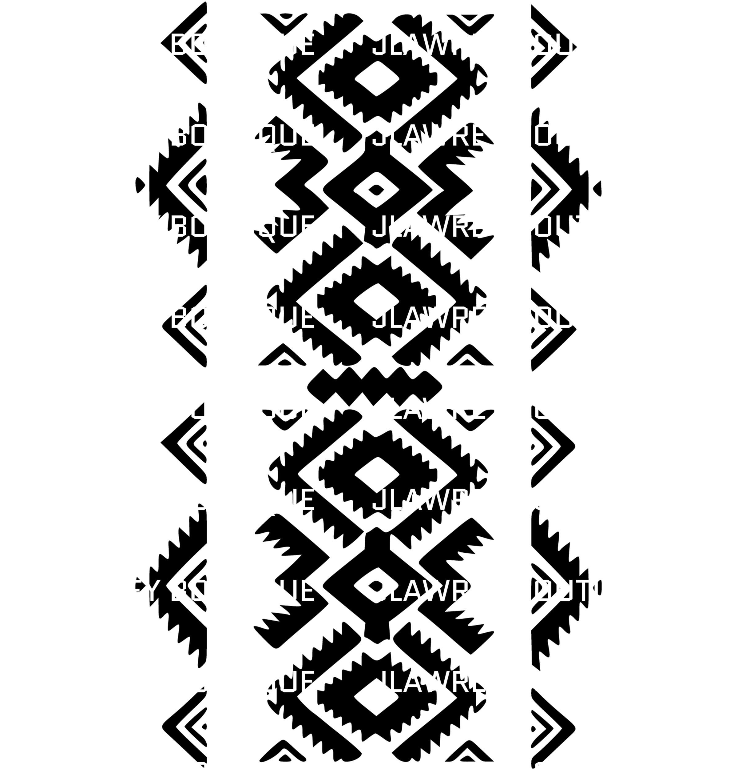Aztec Tribal Design Pattern A SVG, PNG, JPEG, Clip Art - Etsy