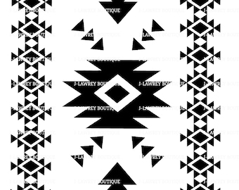 Aztec Tribal Pattern SVG, JPEG, PNG, Clip Art