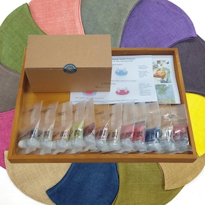 series 2, 12 kinds of natural dyeing kit, natural dye, fabric dye, tie dye, mordant, diy, plant, batic, botanical,