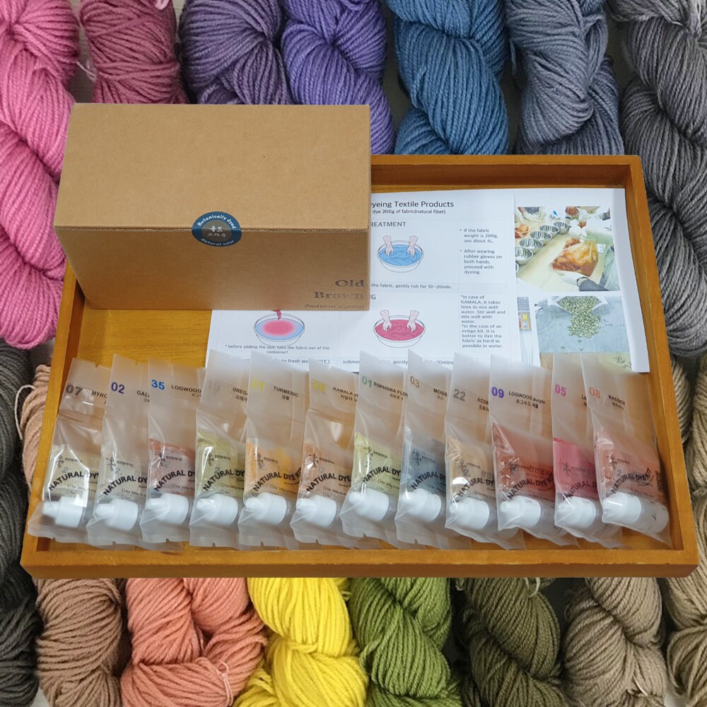 Series1. 12 Kinds of Natural Dyeing Kit Natural Dye Fabric Etsy UK
