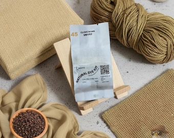 Clove Natural Dye Kit for Fabric, Sandy Brown Color, for 0.45 lb(200g)fabric, DIY Plant Dye, Tie Dye & Mordant, Botanical Fabric Dye #45