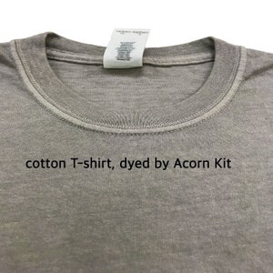 Acorn Natural Dye Kit, Gray Fabric Dye for 0.45 lb (200g), Tie Dye & DIY Botanical Mordant Plant Set #22 image 5