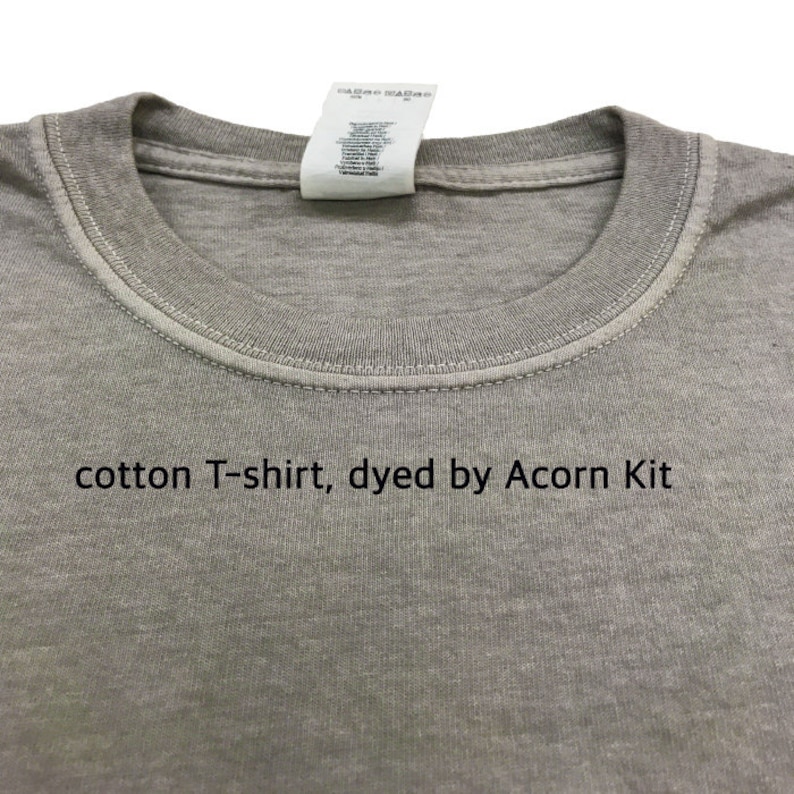 Acorn Natural Dye Kit, Gray Fabric Dye for 0.45 lb (200g), Tie Dye & DIY Botanical Mordant Plant Set #22 image 5