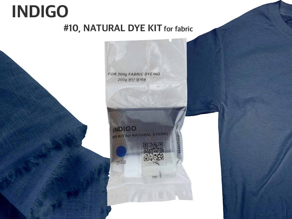 Indigo Block Printing Kit Natural Dye Pre-measured 