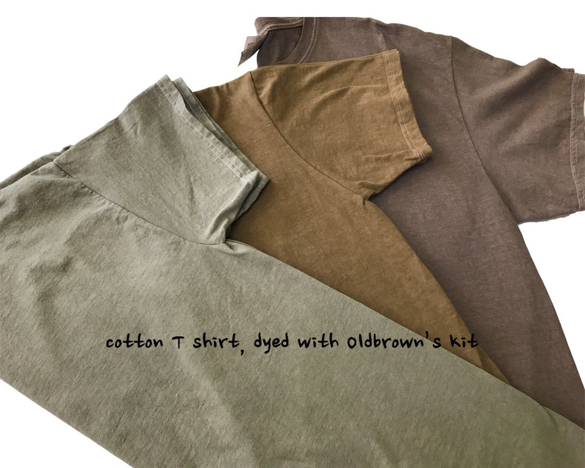 Khaki gray color Fabric natural dye kits made with natural | Etsy