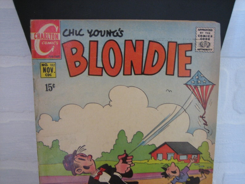 1969 Blondie Comic Book, Number 182, 15 Cents, Vintage Charlton Comics image 2