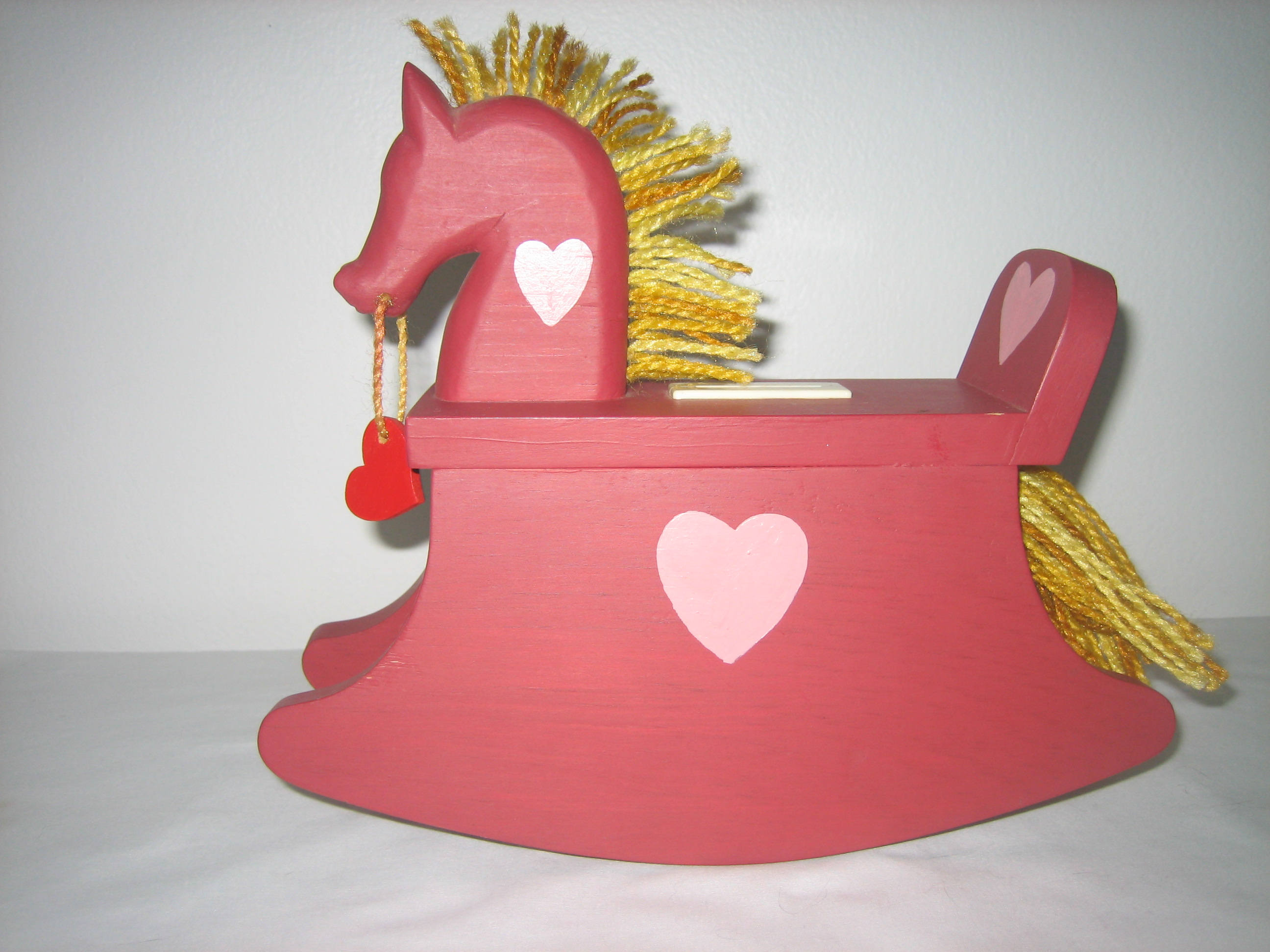 pink rocking horse