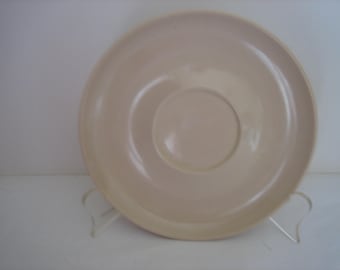 Vintage Beige Melmac Saucers by Branchell,, Large Capital B Maker's Mark, 1950s-60s, Two Available