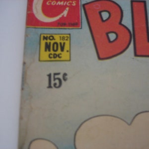 1969 Blondie Comic Book, Number 182, 15 Cents, Vintage Charlton Comics image 5