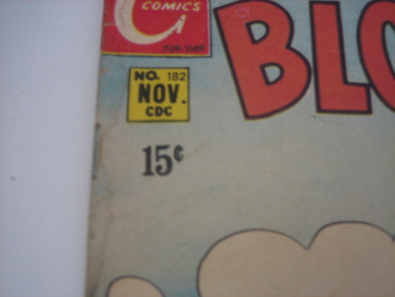 1969 Blondie Comic Book, Number 182, 15 Cents, Vintage Charlton Comics image 5