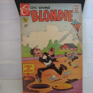 1969 Blondie Comic Book, Number 182, 15 Cents, Vintage Charlton Comics image 1