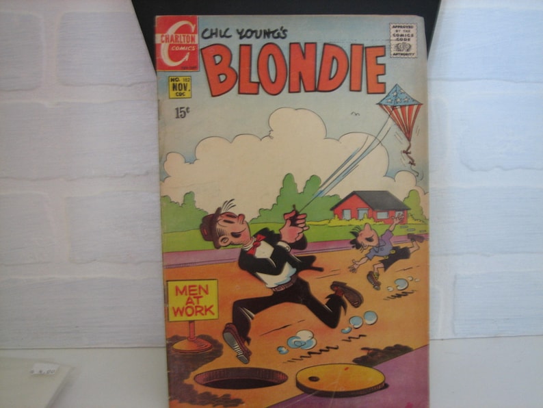 1969 Blondie Comic Book, Number 182, 15 Cents, Vintage Charlton Comics image 1