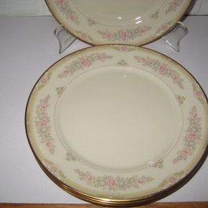 Vintage Lenox China Chesapeake Plates, 6 1/4 Inches, Four Available