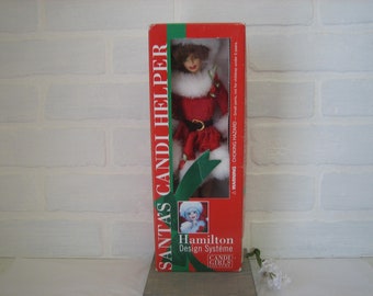 1990s Hamilton Toys NRFB Candi Girls Doll, Santa's Helper, Red Hair