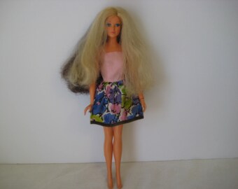 1975 Tuesday Taylor Fashion Doll with Swivel Scalp, Two Tone Hair Color, 1970s Ideal Toys