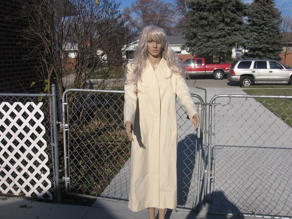 cream color wool coat